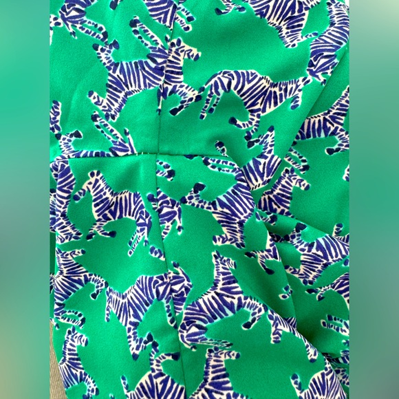 Lilly Pulitzer Winona Dress SZ XS Everglades Green Heebee Zeebees - Picture 11 of 16